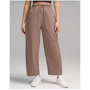 Lululemon Baggy‎ Pants Women's Brown Drawstring Elastic Waist